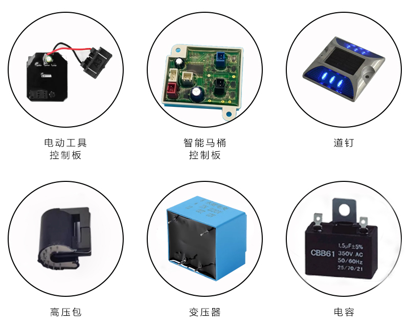 雙頭落地式自動灌膠機(CCM模組)應用范圍 雙頭落地式自動灌膠機(CCM模組)應用范圍